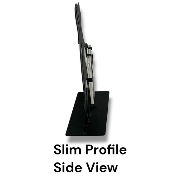 Silhouette Black Metal Dog Walker Picture Frame Matte Black Finish 6.75 Tall - Picture 7 of 16